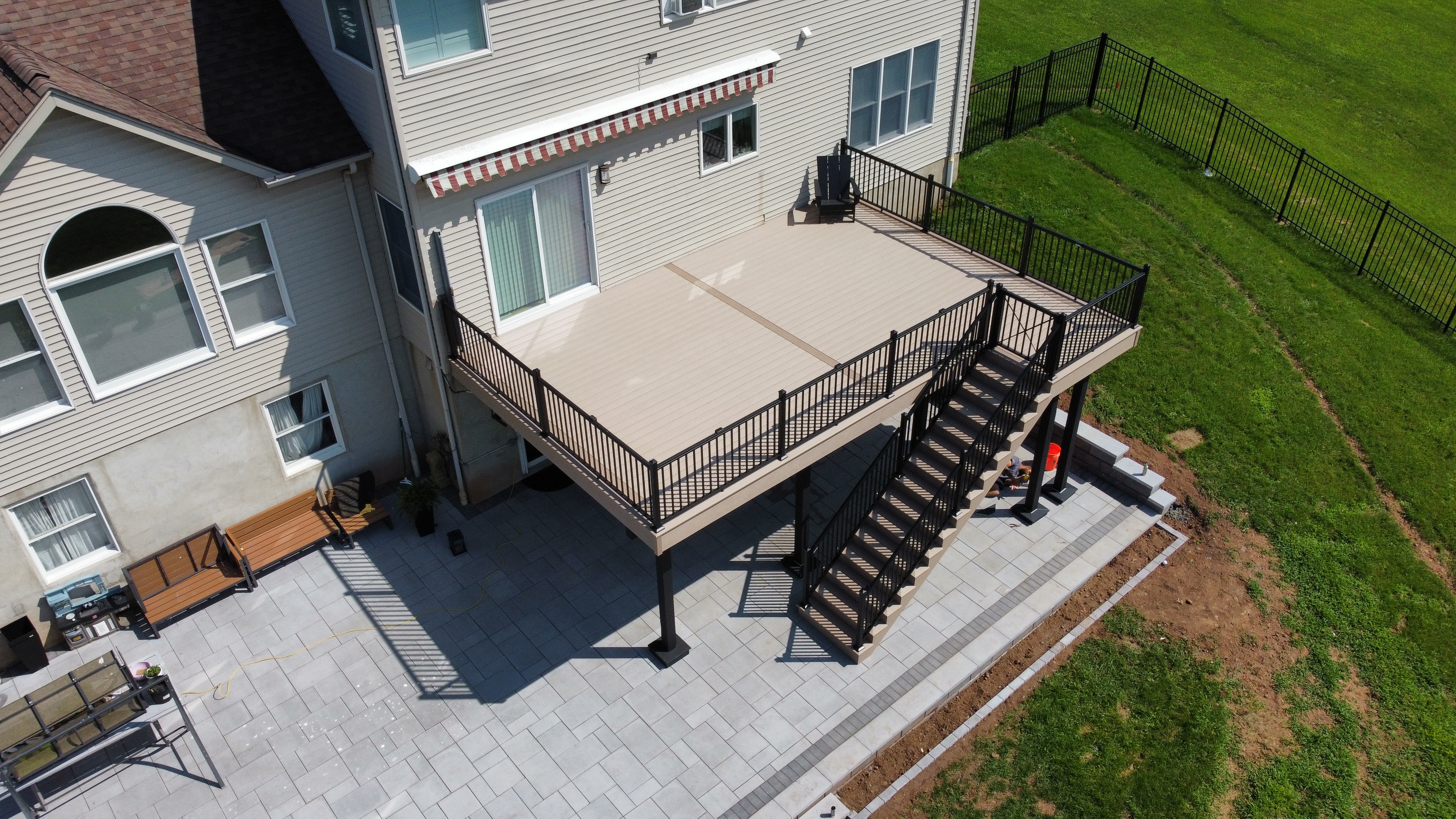 A Low-Maintenance WOLF PVC Deck Built for a Bridgewater Backyard
